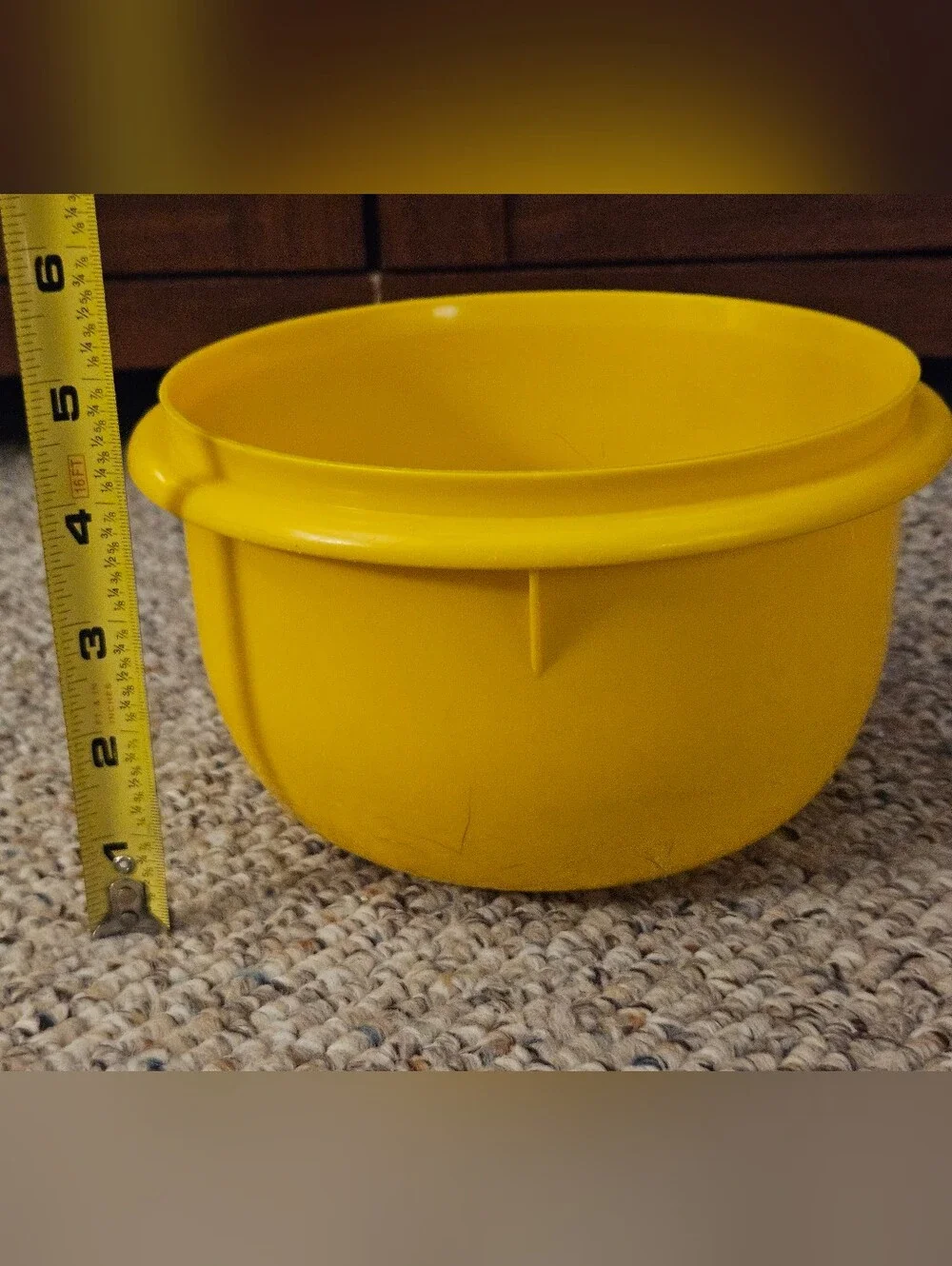 Tupperware Yellow Bowl No Lid 271-3
